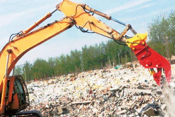 液压粉碎钳工作效率高的原因